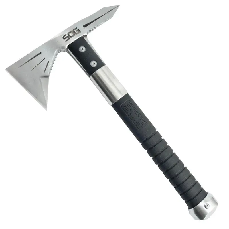 Sog Voodoo Hawk Mini Tactical Hatchet With 2.75-Inch Satin Cutting Head And Black Grn Handle With Sheath (F182N-Cp) 1