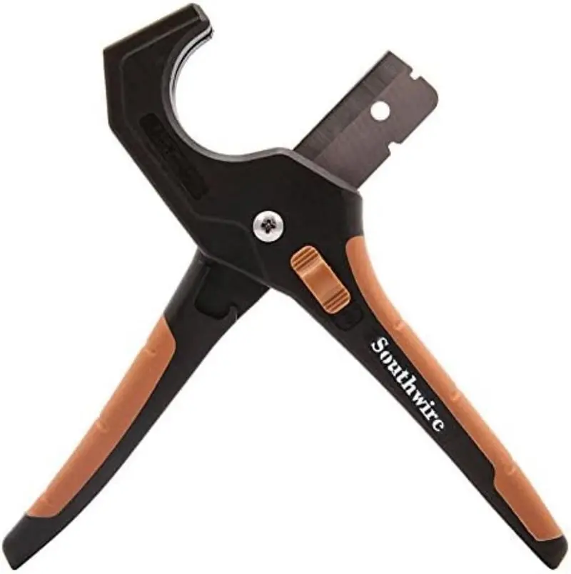 Southwire Placut Plastic Pipe Cutter – Ergonomic Handle, Clean Cuts On Pvc, Cpvc & Pex Tubing 1