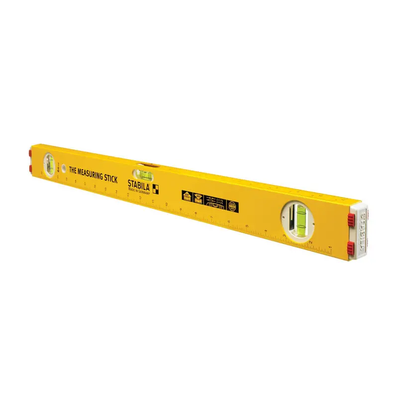 Stabila 29124 24-Inch Aluminum Measuring Stick Level With Dual Vials 1
