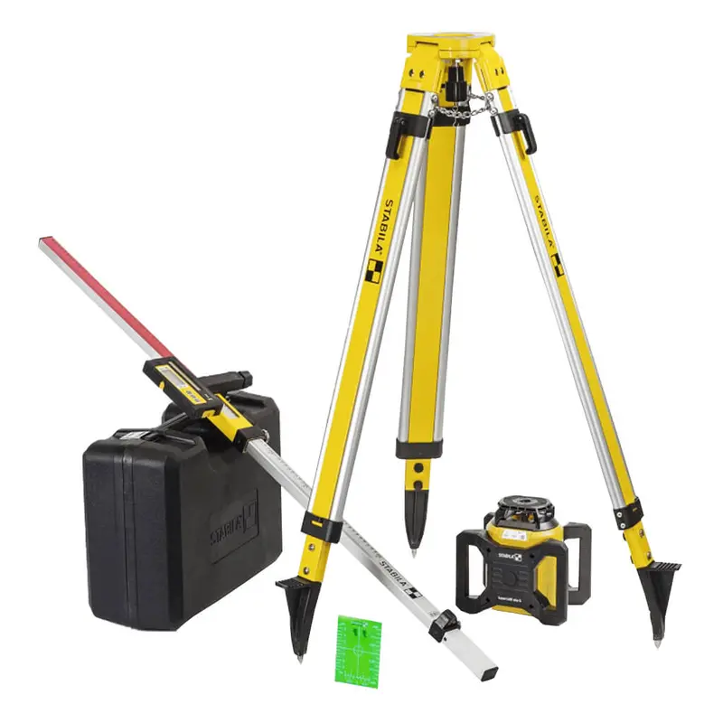 Stabila Lar160G Green Rotary Laser Kit – 1800 Ft Range, Tripod Included (04500Tr) 1
