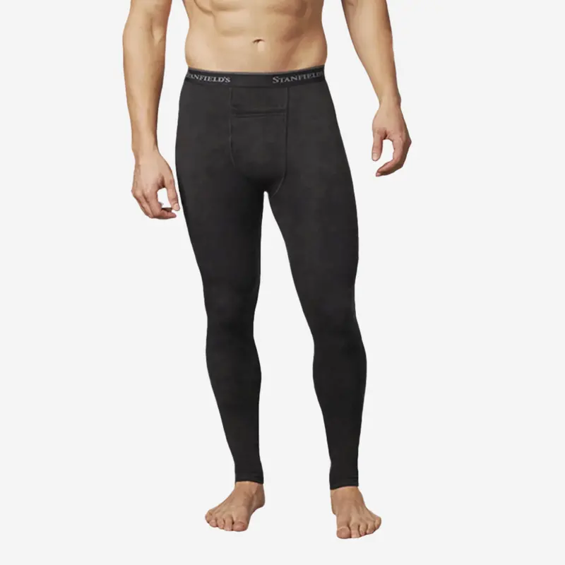 Stanfield'S Expedition-Weight Black Thermal Long Johns – Heavy-Duty Insulated Bottom Layer 1