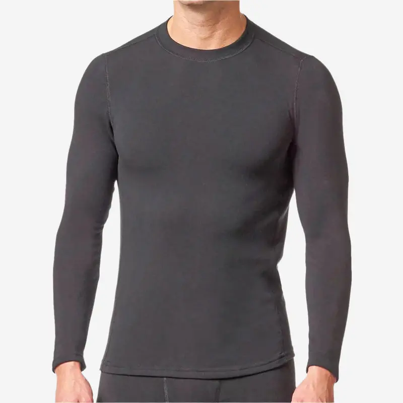 Stanfield'S Expedition-Weight Black Thermal Shirt – Long Sleeve Crew Neck, Cold-Climate Ready 1