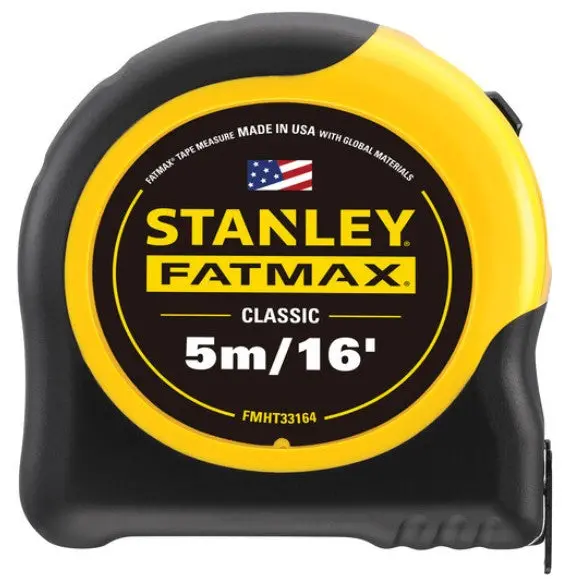 Stanley Fatmax Fmht33164S 16-Foot Tape Measure – 1-1/4" Blade, Dual-Sided Markings 1