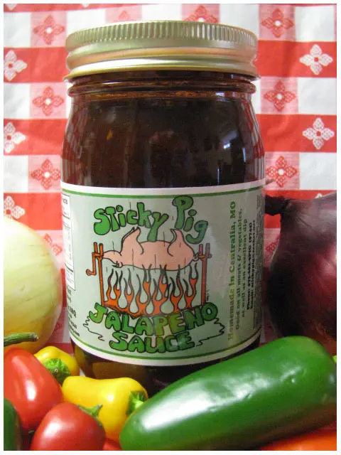 Sticky Pig Jalapeño Sauce – Fresh Green Chili Heat 1