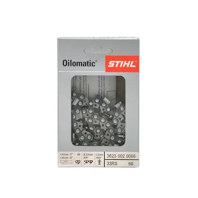 Stihl 0.375 In. × 0.050 In. Chainsaw Chain – 66 Drive Links (3623 002 0066/33Rsc66E) 1