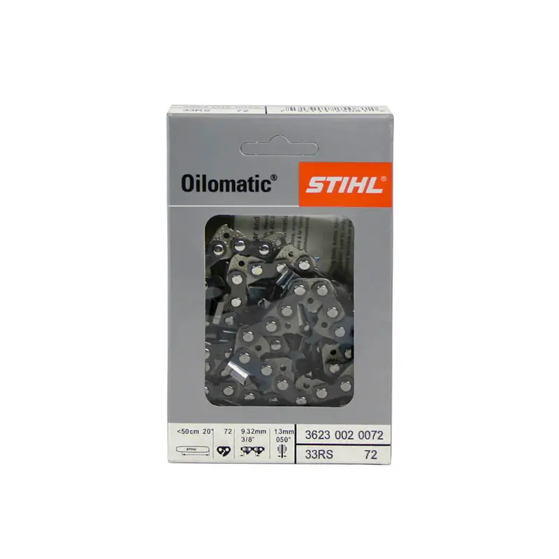 Stihl 0.375" X 0.050" Chainsaw Chain – 72 Drive Links, Standard Pitch (3623 002 0072/33Rs72E) 1