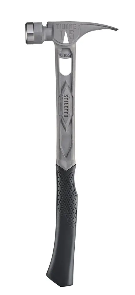 Stiletto Tib15Sc Titanium Hammer – 15 Oz, Smooth Face With Curved Handle 1