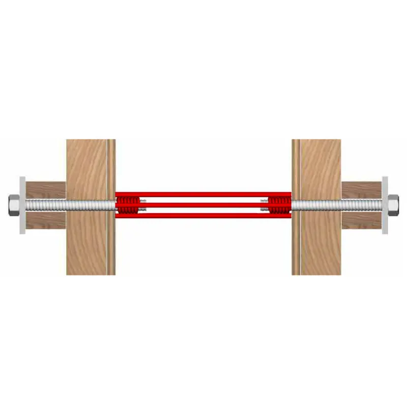 Surebuilt Sbcfct34400Mm4S 3/4" X 450Mm Heavy-Duty Coil Tie – 4-Strut Conefast (25-Pack) 1