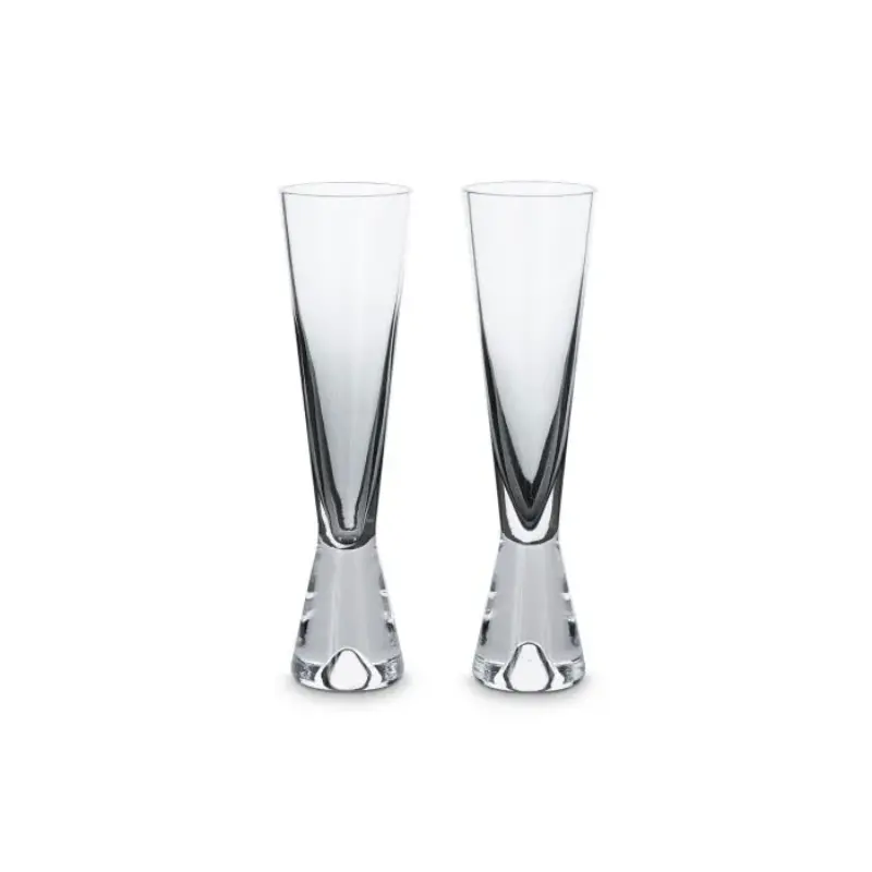 Tank Black Champagne Flutes (2-Piece Set) 1