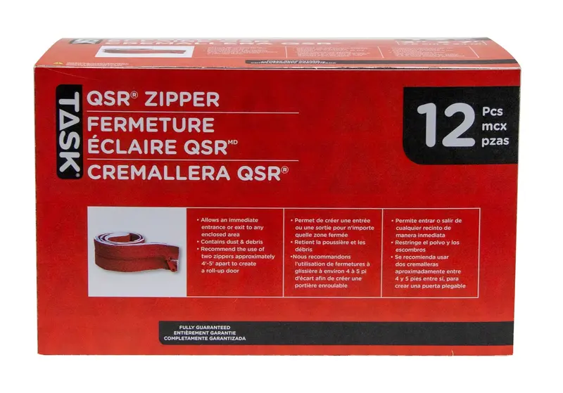 Task Qrs Containment Adhesive Zipper – 3In X 7Ft (12-Pack) 1