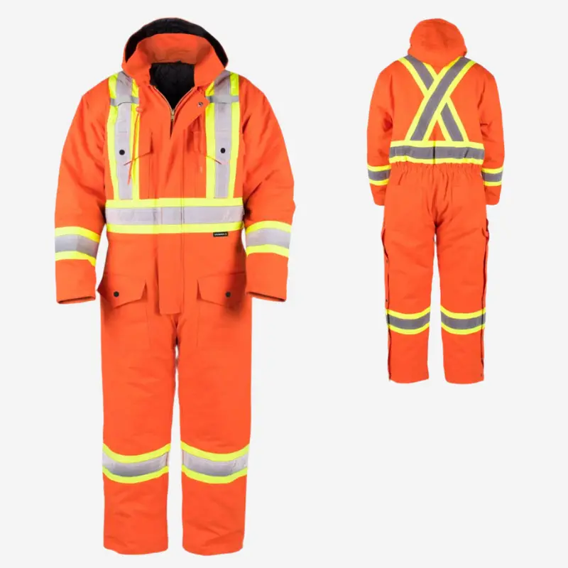 Terra Hi-Vis Insulated Cotton Canvas Coverall – Cold-Weather Protection 1