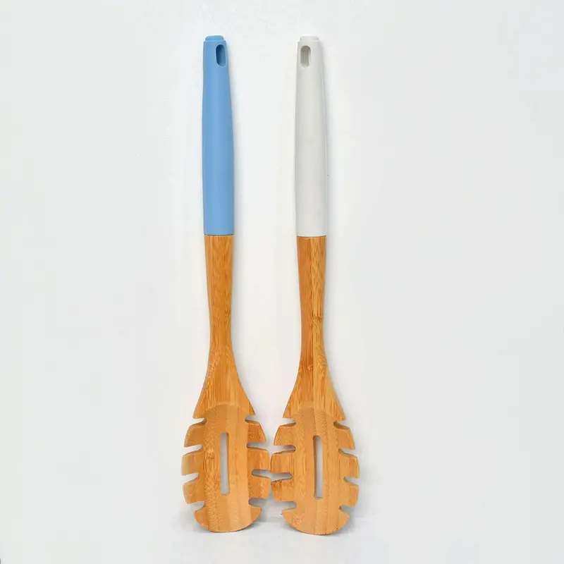 Tessie & Jessi Bamboo Spaghetti Serving Spoon 1