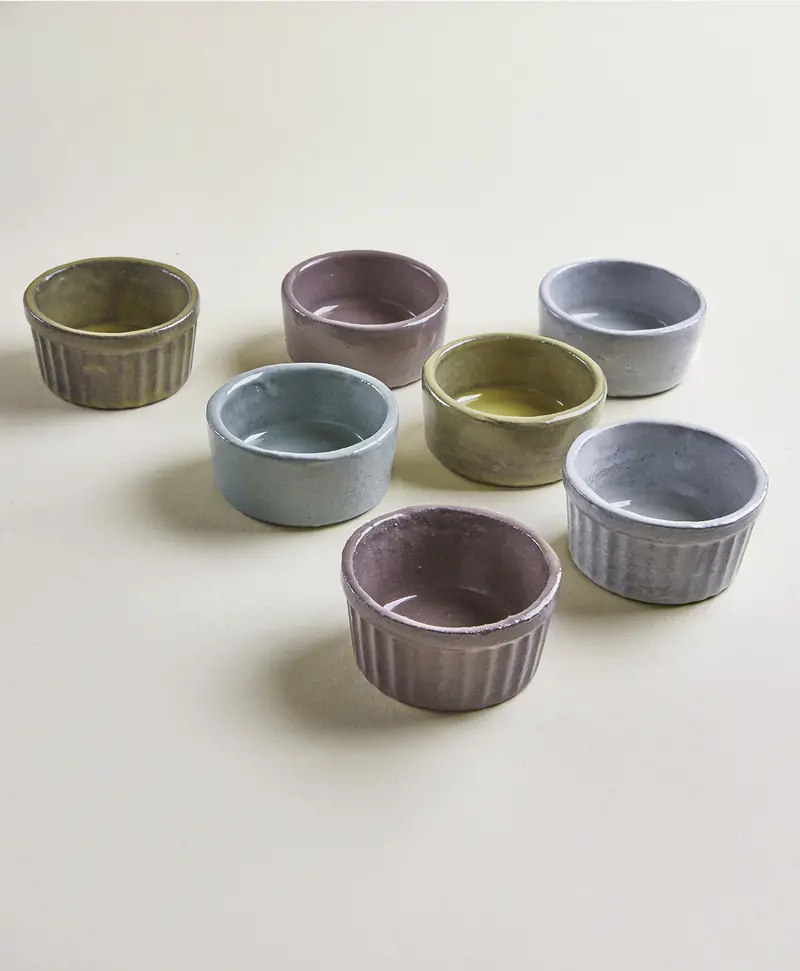 Textured Fluted Butter Dish 1