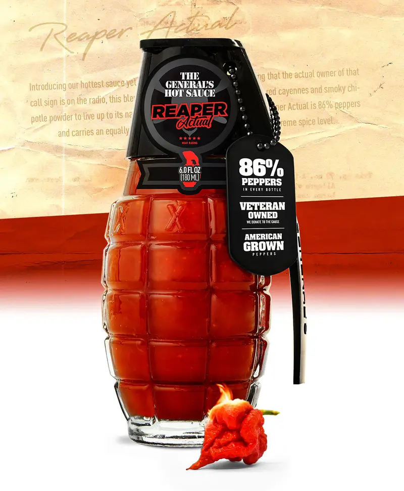 The General'S Hot Sauce Reaper Actual – Ultra-Hot Carolina Reaper Sauce 1