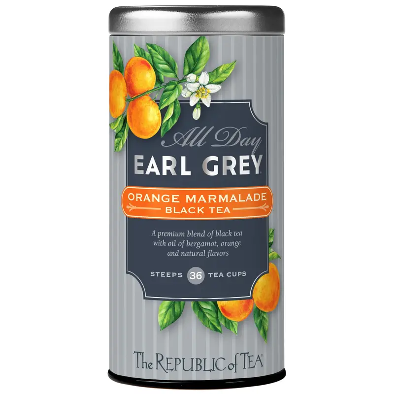 The Republic Of Tea All Day Earl Grey Orange Marmalade Black Tea – 36 Bags 1