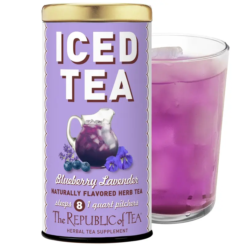 The Republic Of Tea Beautifying Botanicals Beauty Blueberry Lavender Iced Tea – 8-Pack 1