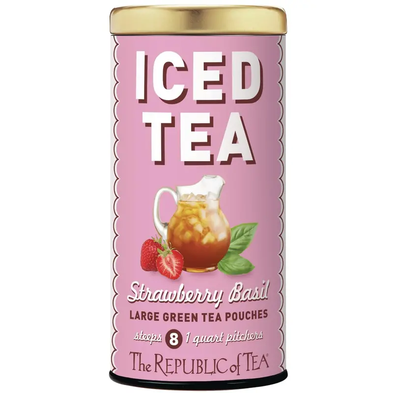 The Republic Of Tea Strawberry Basil Green Tea – 8-Count Box 1
