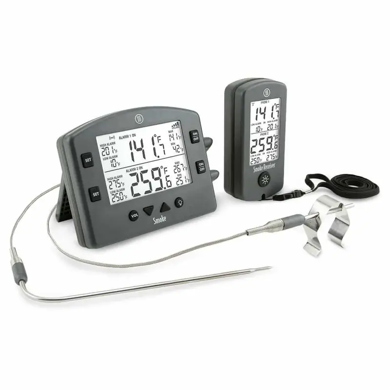 Thermoworks Smoke Compact Remote Bbq Thermometer With Dual-Probe Alarm 1