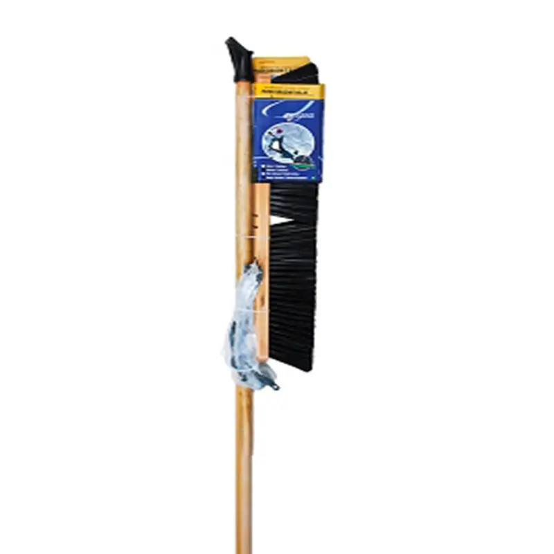 Tooltech 24-Inch Hardwood Concrete Push Broom – Steel-Reinforced Handle & Brace 1