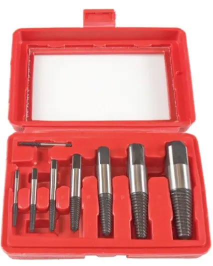 Tooltech 8-Piece Spiral Extractor Set For Stripped Or Broken Screws 1