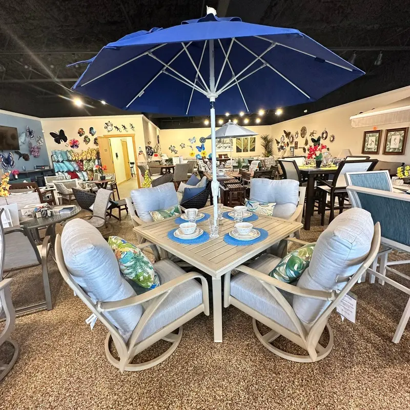 Tropitone Andover Patio Dining Set With Seat Cushions 1