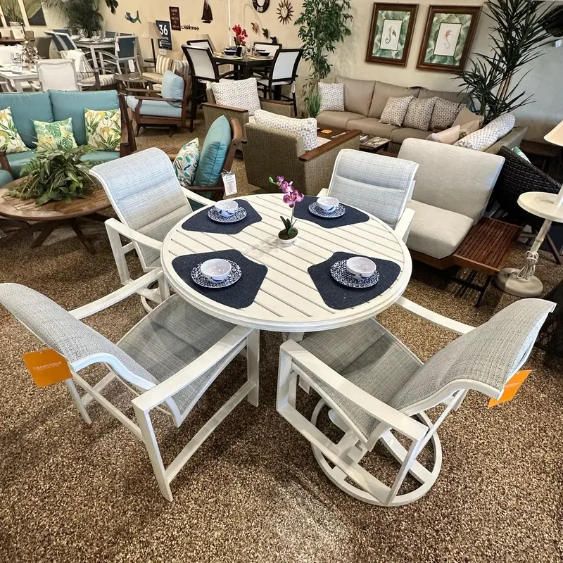 Tropitone Kenzo Padded Sling Dining Collection 1