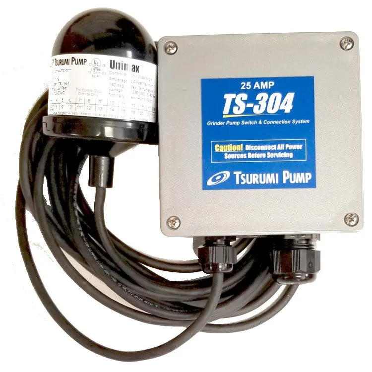Tsurumi Ts-304 Qwik Pak 25-Amp Float Switch For Submersible Pump Control (Model Nk2-15) 1