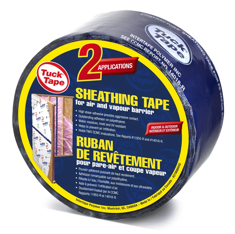 Tuck Pe Blue Air & Vapor Barrier Sheathing Tape – 2.5 In × 55 M 1