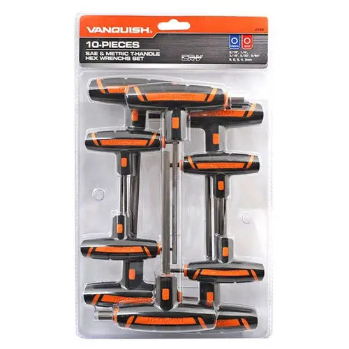 Vanquish 10-Piece Hex Wrench Set — Metric And Sae Combination 1