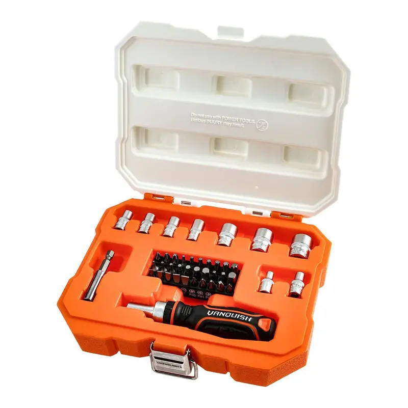 Vanquish 41-Piece Metric Screwdriver Bit And Socket Set (1/4-Inch Drive) 1