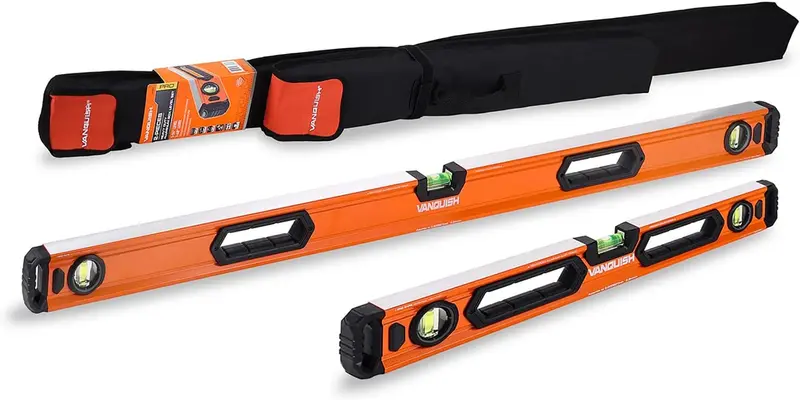 Vanquish Aluminum Box Level Combo — 48-Inch & 24-Inch Professional Dual-Level Set 1