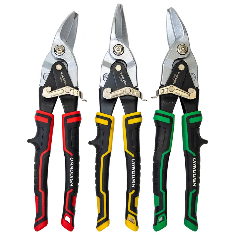 Vanquish Chrome-Plated Aviation Snips – Heavy-Duty Steel Cutting Set 1