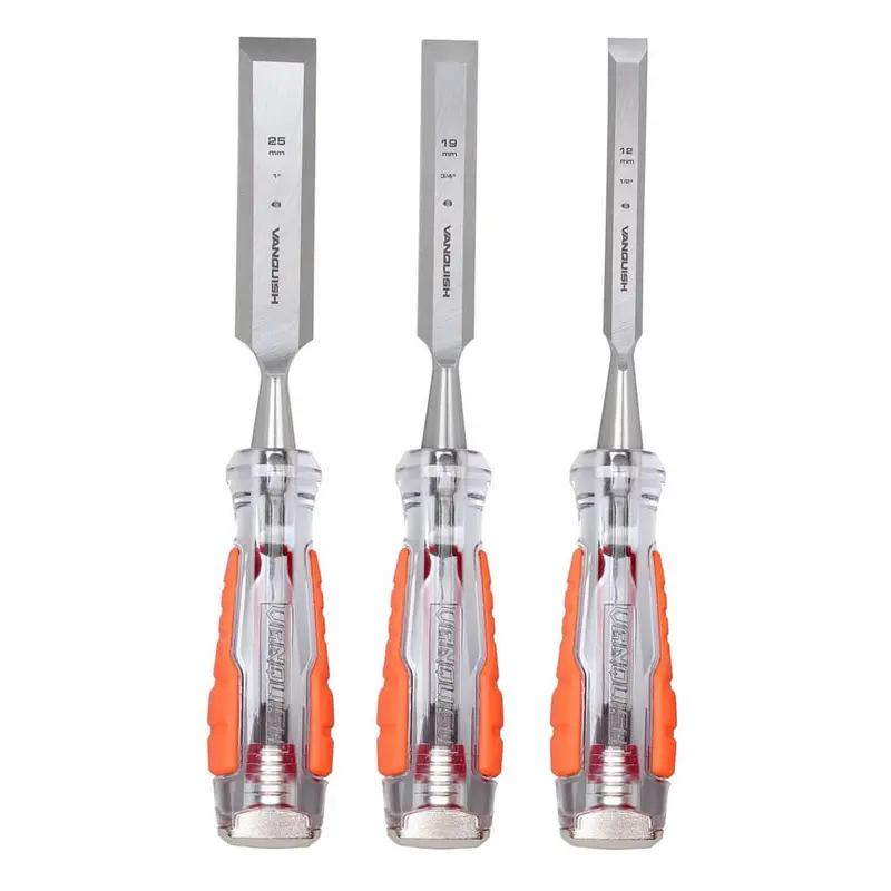 Vanquish High-Impact Wood Chisel Set – 3-Piece 1