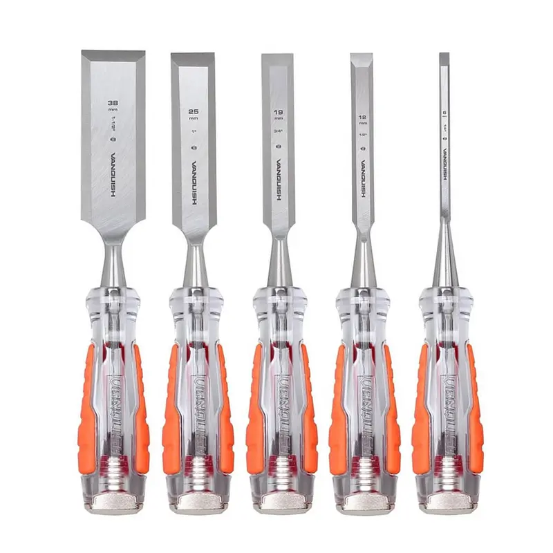 Vanquish High-Impact Wood Chisel Set – 5-Piece 1