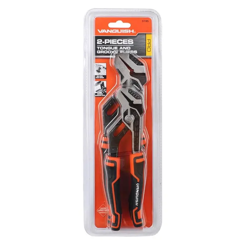 Vanquish Tongue-And-Groove Pliers Set — 8-Inch And 10-Inch Combination 1
