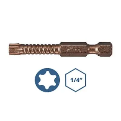 Vega P150T10A-C1 2-Inch 10-Tip Torx Impact Bit In Gunmetal Bronze – Impactech Series 1