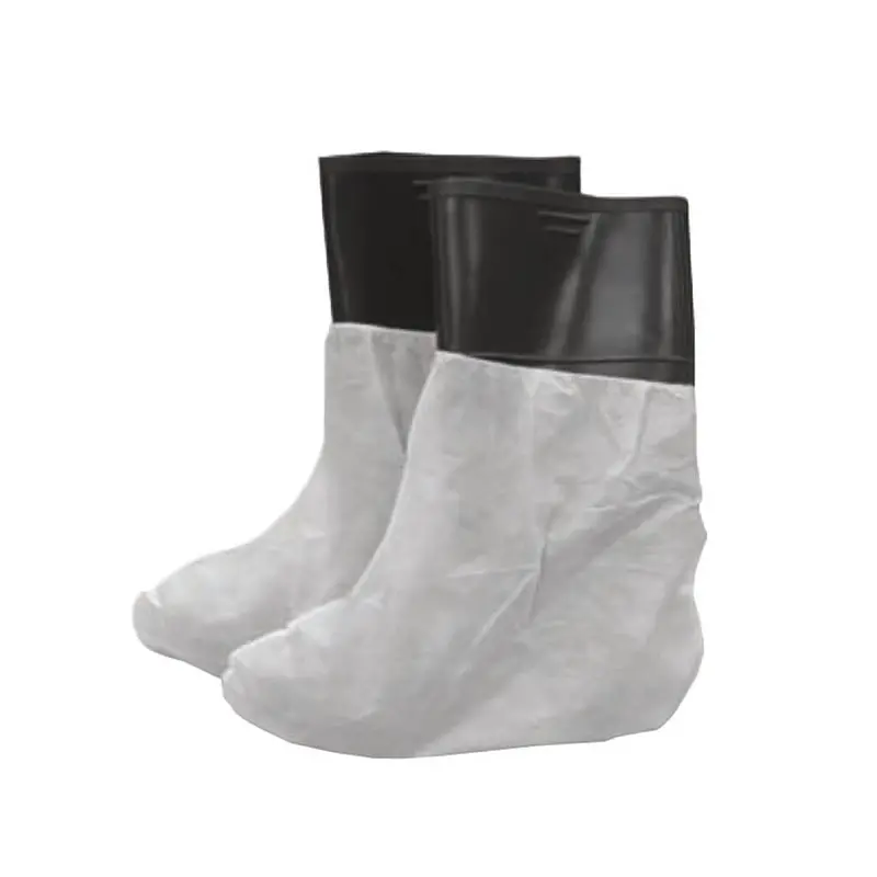 Wasip C80561110 White Chlorinated Polyethylene Boot Covers – 25-Pack For Slip Resistance And Debris Protection 1
