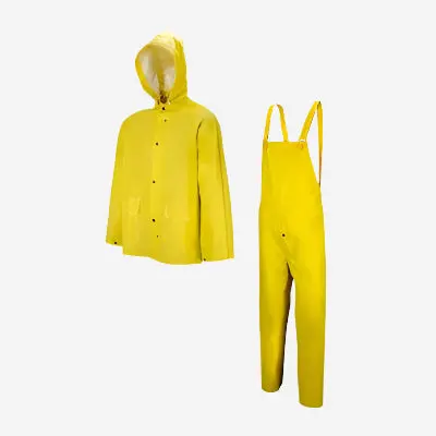 Wasip Tornado Yellow Pvc Rain Suit – Jacket And Bib Overall Combo 1