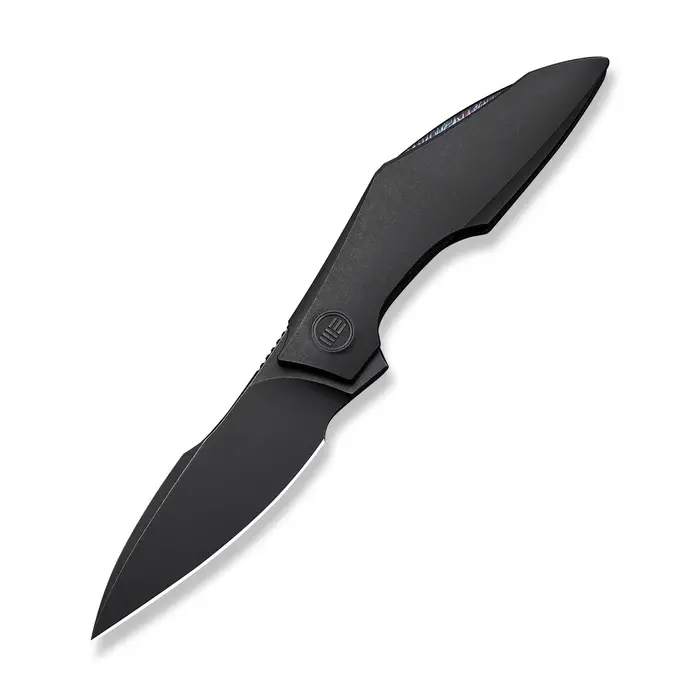 We Knife Krait Snake Flipper – Black Titanium Handle 1