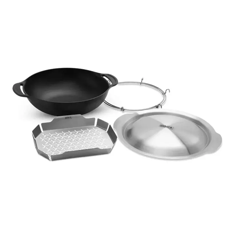 Weber Crafted Wok And Steaming Insert For Outdoor Grills 1