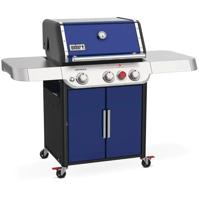 Weber Genesis Sp-E-325S Gas Grill With Integrated Sear Burner – Deep Ocean Blue Finish 1