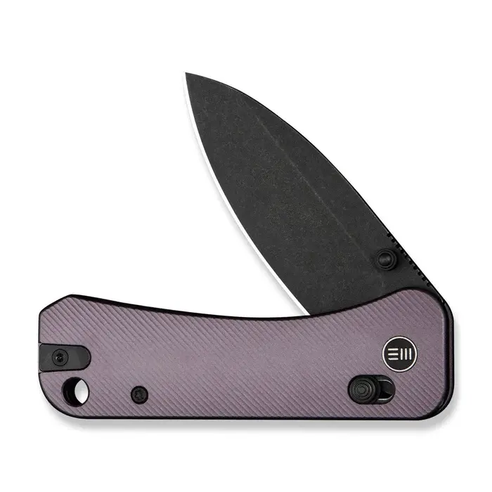 Weknife Banter 2 Folding Knife With Purple Aluminum Handle And Crossbar Lock 1
