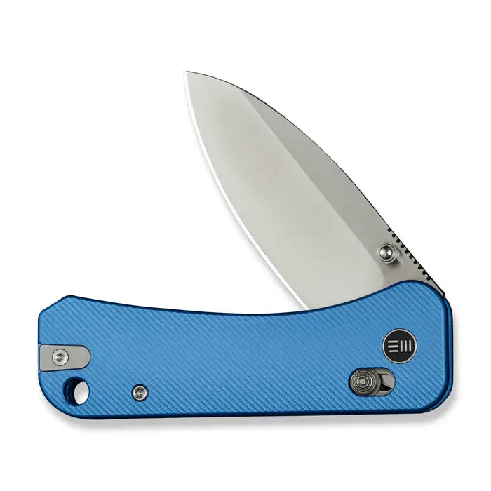Weknife Banter 2 Folding Knife With Thumb Stud & Crossbar Lock – Blue Anodized Aluminum Handle 1