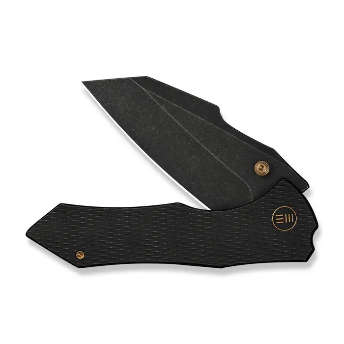Weknife High-Fin Xl Thumb Stud Knife – Black Titanium & Cpm 20Cv Blade 1