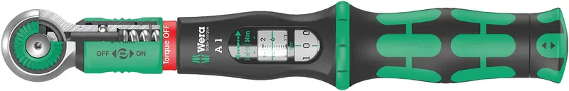 Wera 05075800001 Safe-Torque A1 Ratchet Wrench – 1/4-Inch Square Drive, Precision Calibrated 1