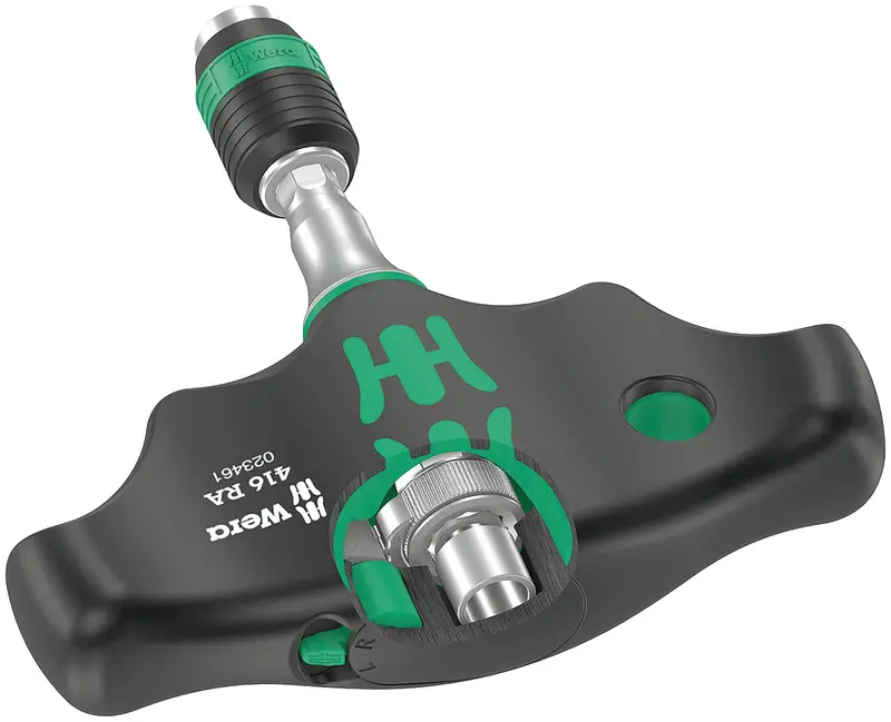 Wera 416 Ra T-Handle Rapidaptor – 1/4" X 45 Mm Quick-Release Bit Holder 1