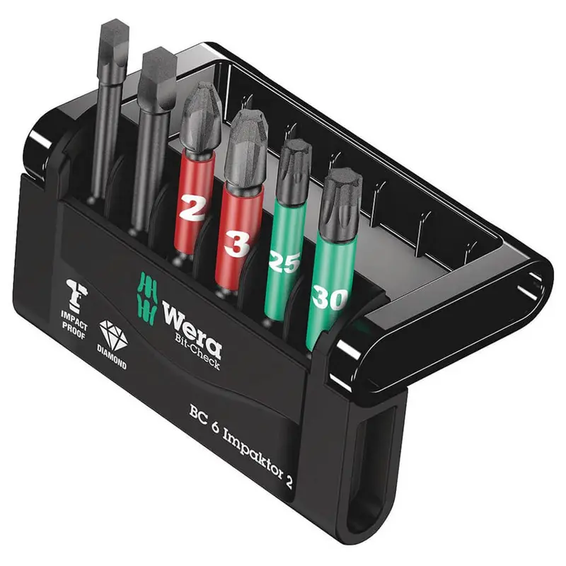 Wera Bit-Check 6 Impaktor 2 Bit Set – 6-Piece 1