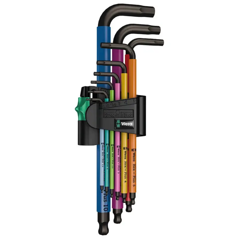 Wera Blacklaser Hex-Plus L-Key Set – 9-Piece Metric Multicolor Kit 1