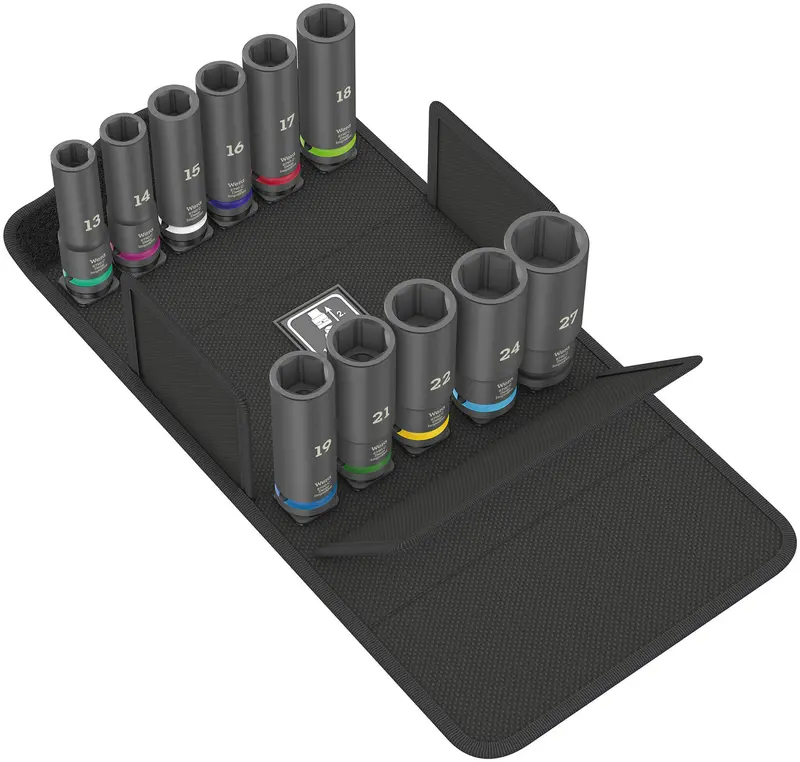 Wera Impaktor Deep Socket Set – 11-Piece High-Strength Impact Socket Kit, Model 8790 1