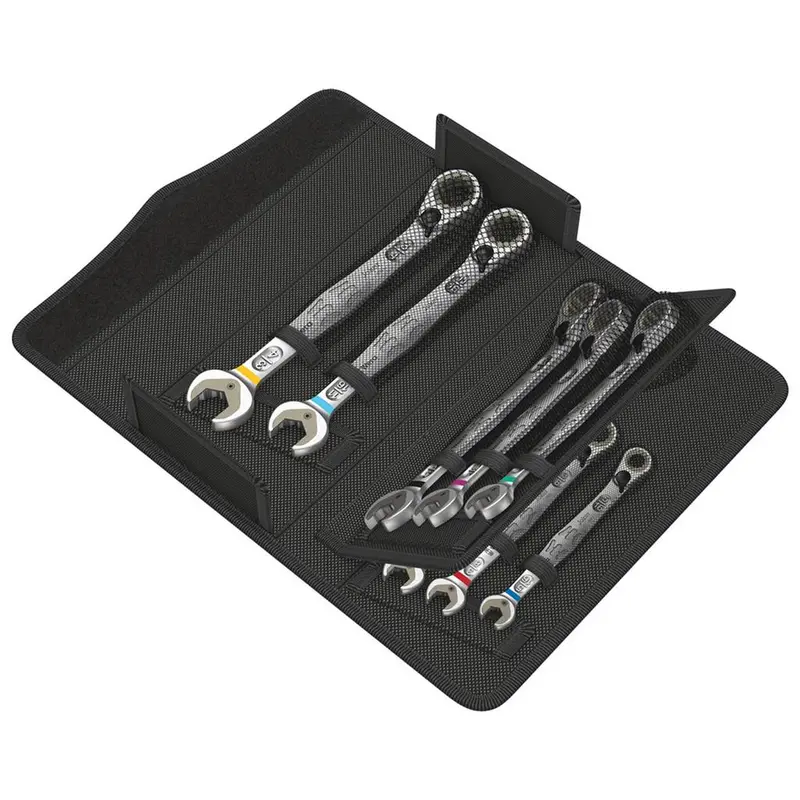 Wera Joker 6001 Ratcheting Combination Wrench Set – Imperial Sizes, 8-Piece 1